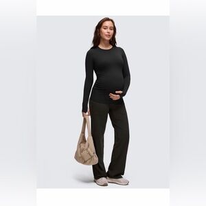 Butterluxe Long Sleeve Maternity Top Pregnancy Basics Shirt Soft Athletic Casual